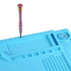 Silicone service mat organizer