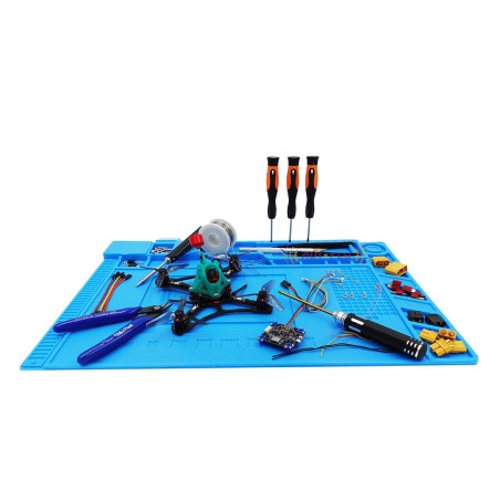 Silicone service mat organizer