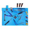 Silicone service mat organizer