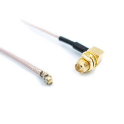Przejściówka adapter UFL Ipex - SMA kątowy 20cm