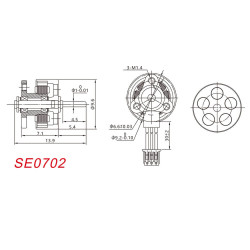 Motor SE0702 KV26000 Happymodel