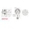 Motor SE0702 KV26000 Happymodel