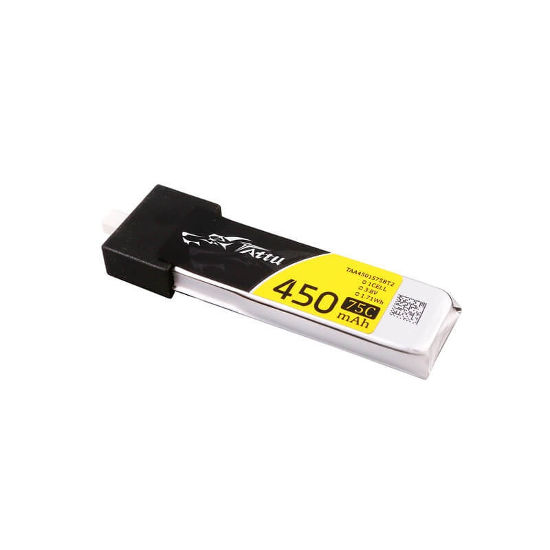 Lipo Battery Tattu HV 1S 3.8V 450mAh 75C BT 2.0
