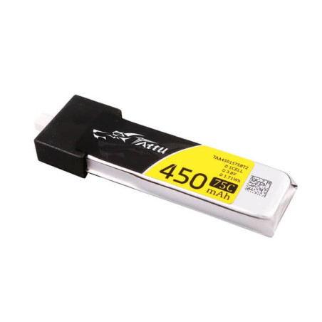 Lipo Battery Tattu HV 1S 3.8V 450mAh 75C BT 2.0