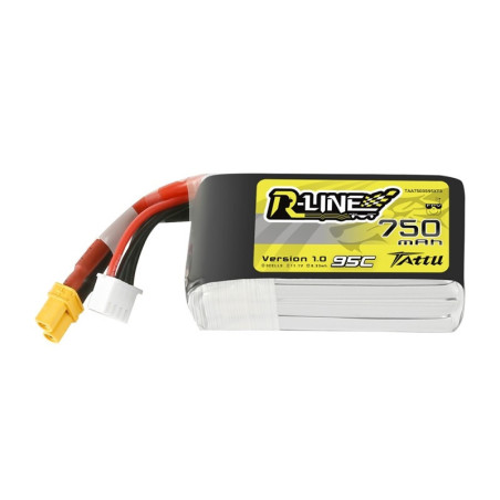 LiPol Battery Tattu R-Line 3S 11.1V 750mAh 95C XT30