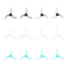 Gemfam 1208 3-Blade Propellers (1.0mm Hole) 12pcs