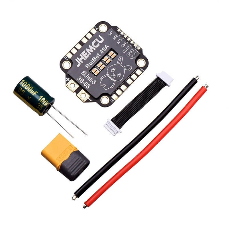 JHEMCU RuiBet 55A – 4in1 ESC 3–6S for FPV Drones, BLHeli_S