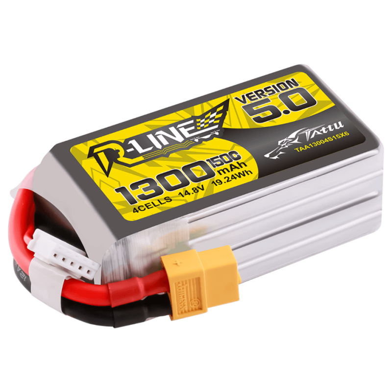 Akumulator Lipol Tattu R-Line 5.0 4S 14.8V 1300mAh 150C XT60