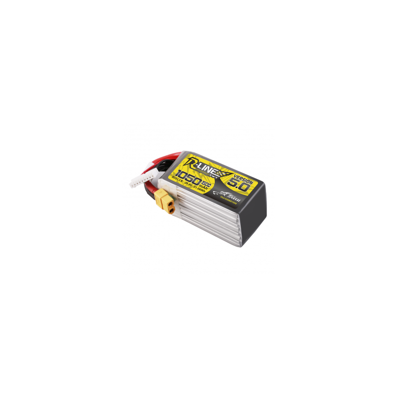 Tattu R-Line Version 5.0 1050mAh 29.6V 8S1P 150C Lipo Battery Pack with XT60 Plug