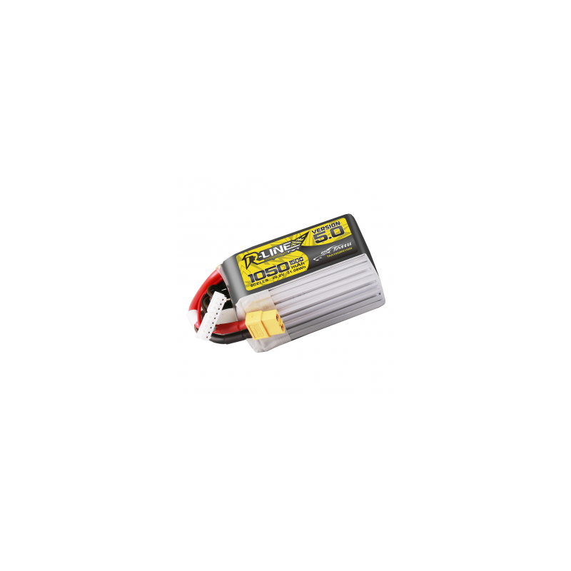 Tattu R-Line Version 5.0 1050mAh 29.6V 8S1P 150C Lipo Battery Pack with XT60 Plug