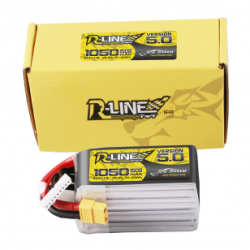 Tattu R-Line Version 5.0 1050mAh 29.6V 8S1P 150C Lipo Battery Pack with XT60 Plug