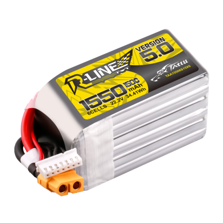 LiPo Battery Tattu R-Line 6S 22.2V 1550mAh 150C XT60