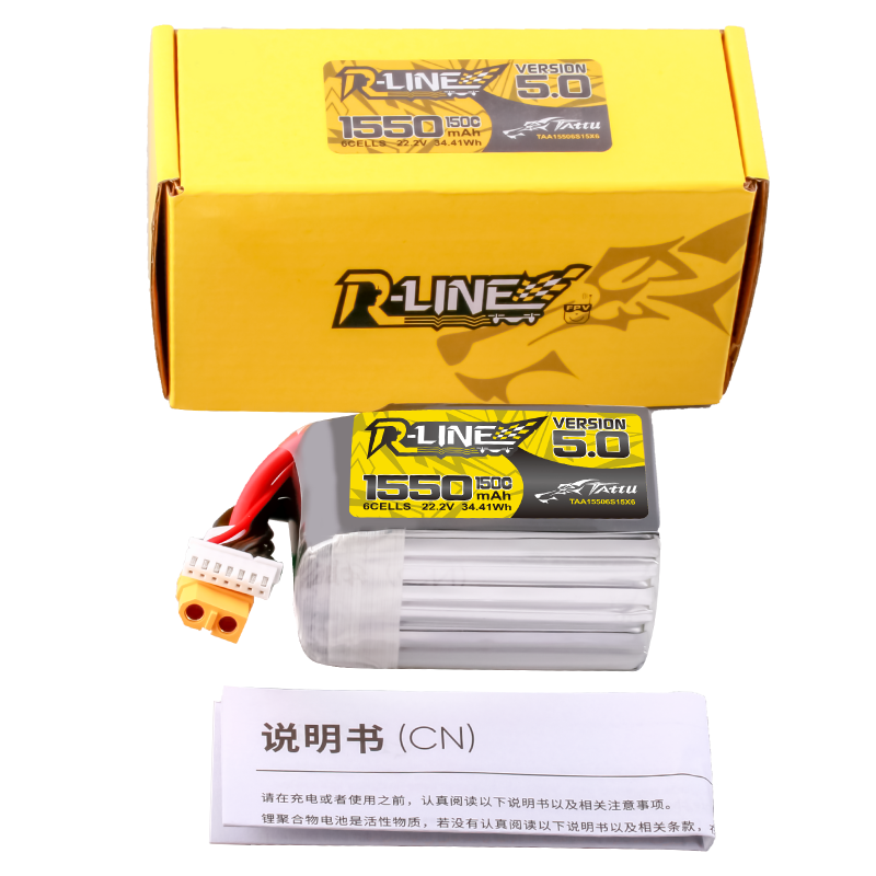 Akumulator LiPo Battery Tattu R-Line 6S 22.2V 1550mAh 150C XT60