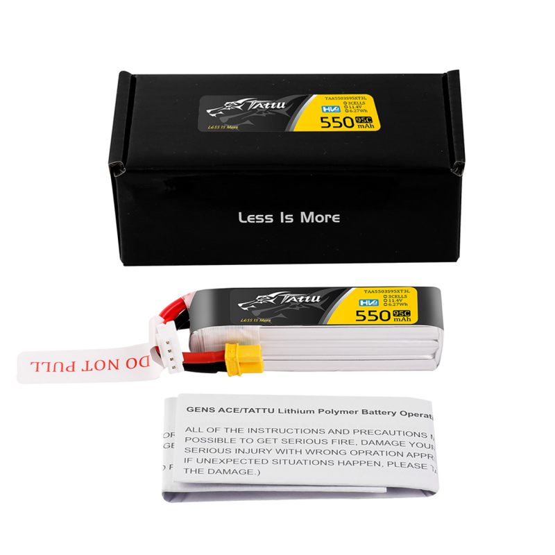 Akumulator Lipol Tattu HV 3S 11.4V 550mAh 95C XT30