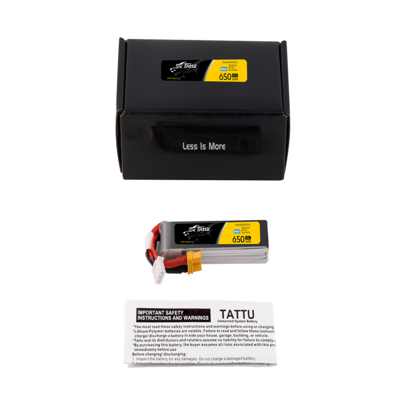 Akumulator Lipol Tattu HV 2S 7.6V 650mAh 95C XT30