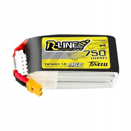 LiPo Battery Tattu R-Line 4S 14.8V 750mAh 95C XT30