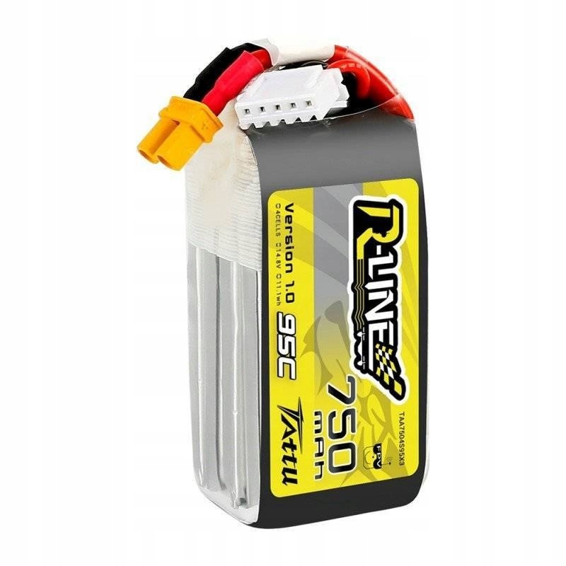 Akumulator Lipol Tattu R-Line 4S 14.8V 750mAh 95C XT30