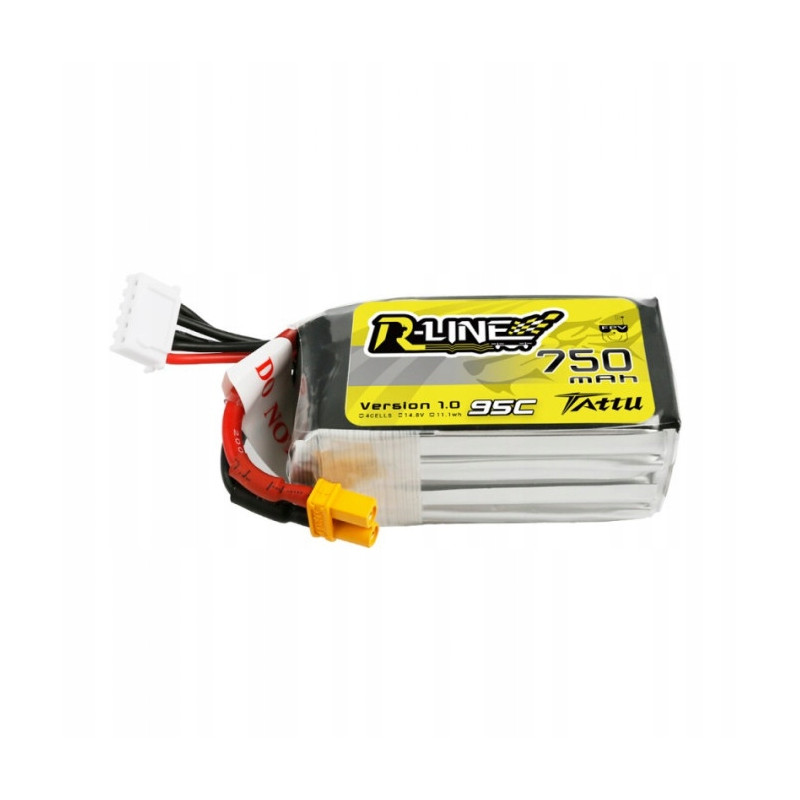 LiPo Battery Tattu R-Line 4S 14.8V 750mAh 95C XT30
