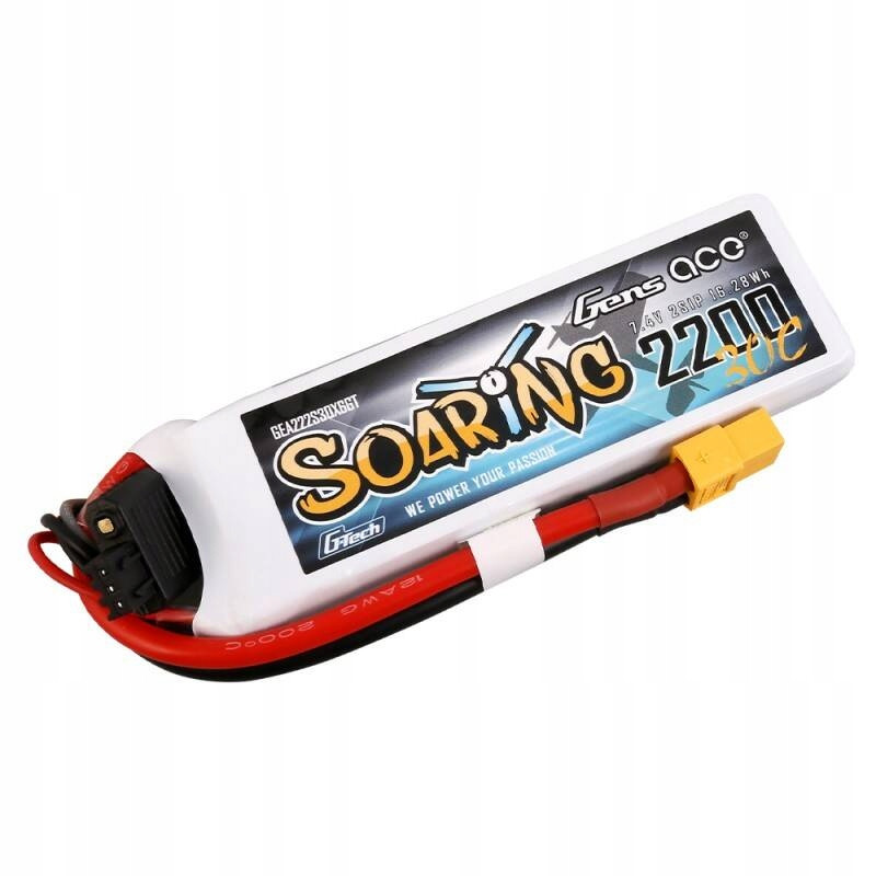 Akumulator Lipol Gens Ace Soaring 2200mAh 11.1V 3S 30C Akumulator Lipol Gens Ace Soaring 2200mAh 11.1V 3S 30C