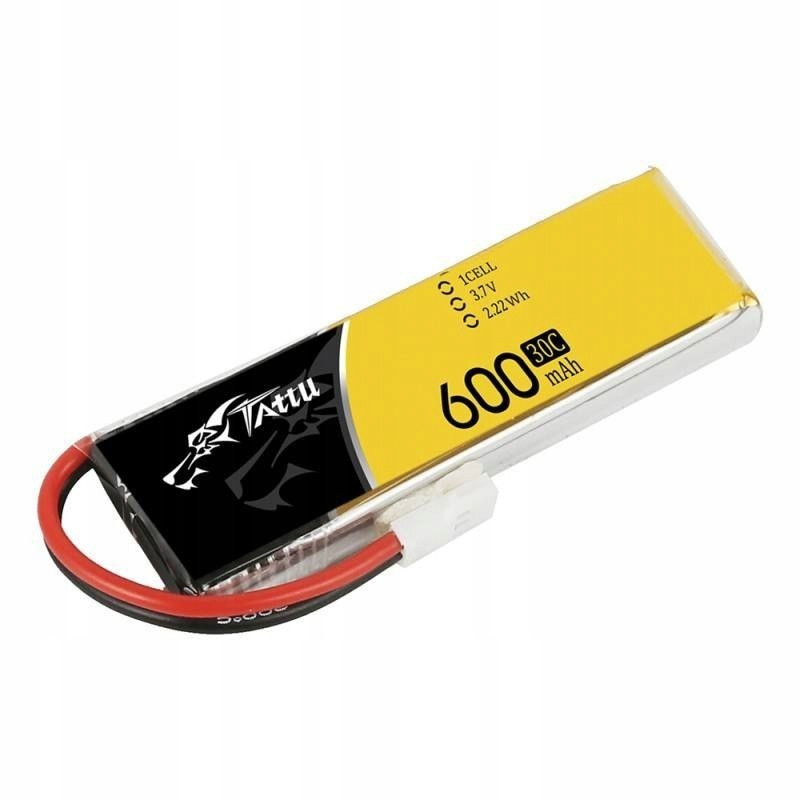 Akumulator Lipol Tattu 1S 3.7V 600mAh 30C Molex JST