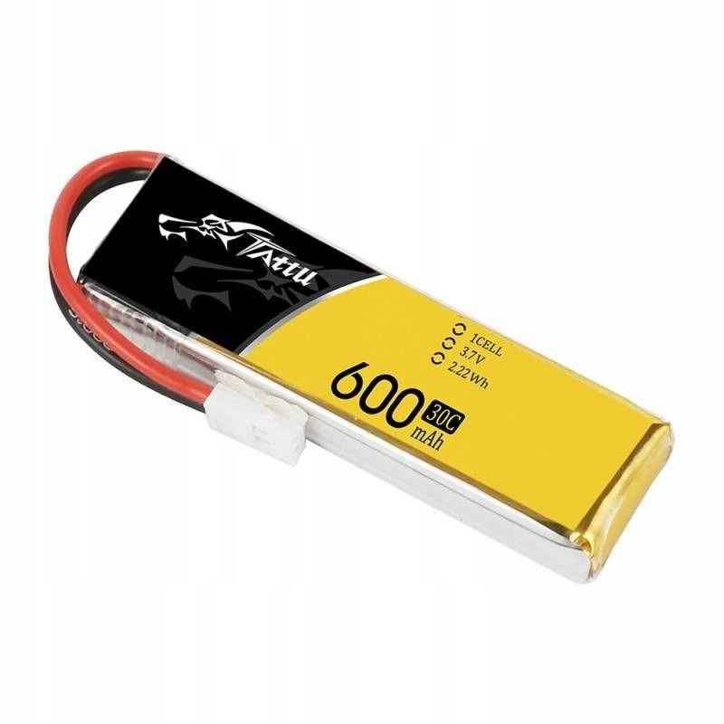 Akumulator Lipol Tattu 1S 3.7V 600mAh 30C Molex JST