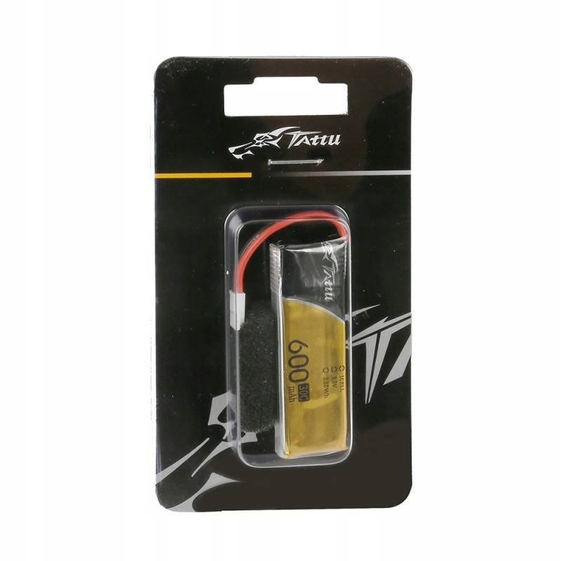 Akumulator Lipol Tattu 1S 3.7V 600mAh 30C Molex JST