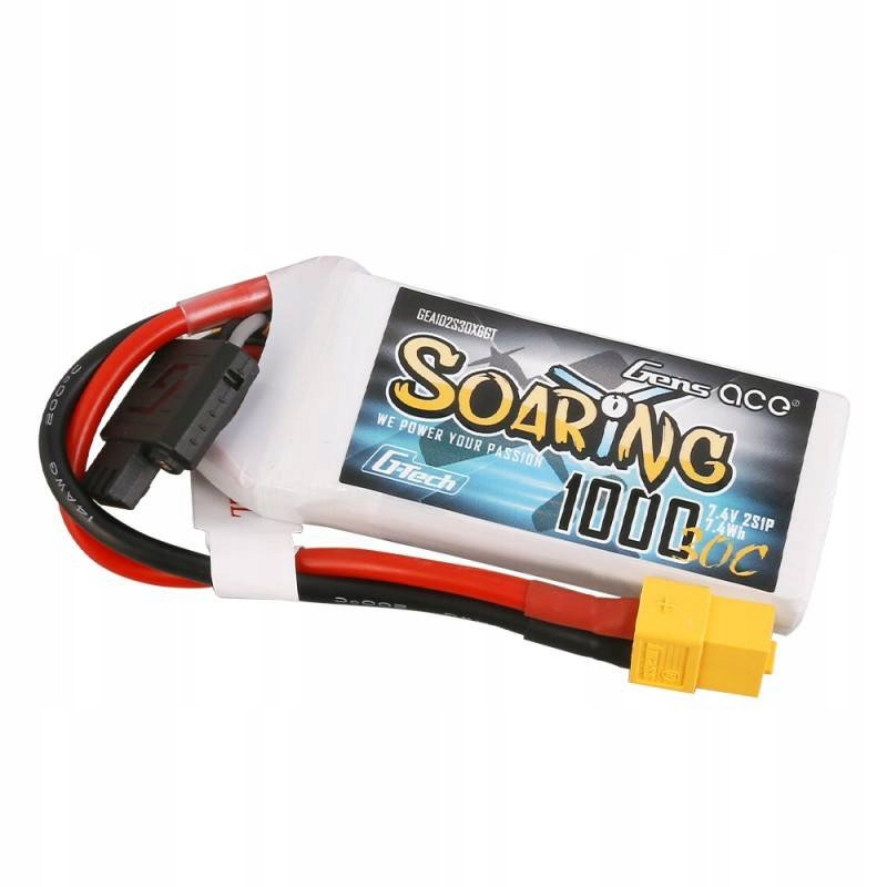 Akumulator Lipol Gens Ace Soaring G-Tech 2S 7,4V 1000mAh 30C