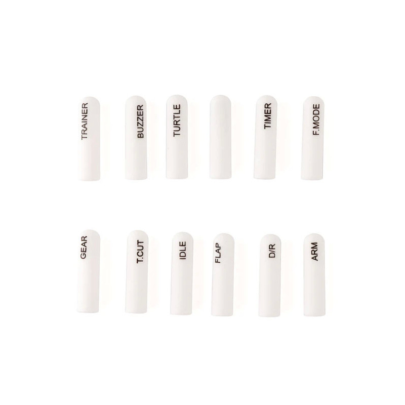 Radiomaster 12pcs Labeled Silicon Switch Cover Set (Short/ Long)