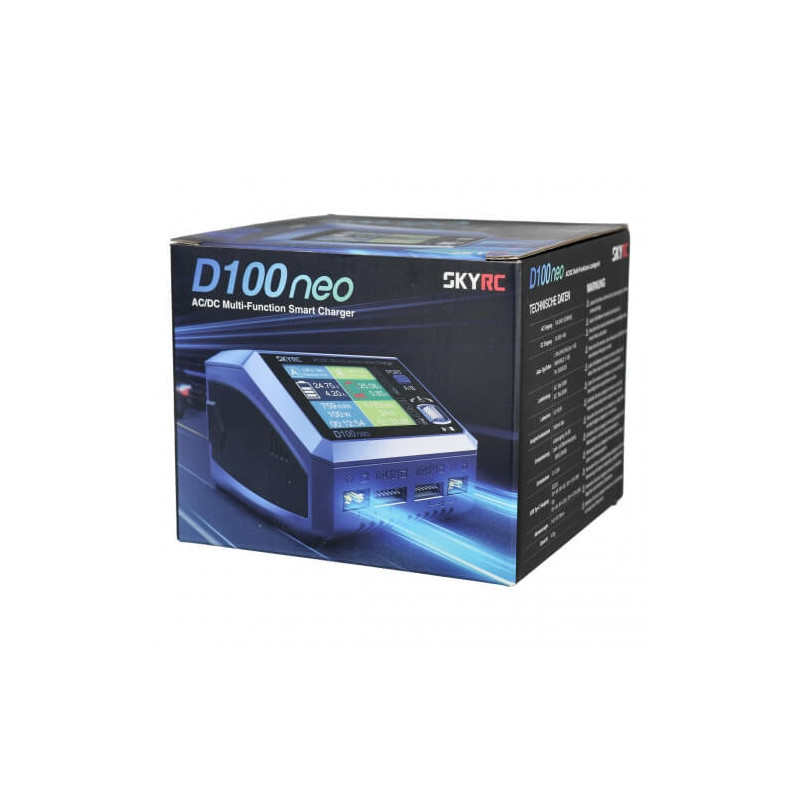 SkyRC D100neo Ładowarka do Akumulatorów 2 Porty 200W USB-C PD 20W AC DC