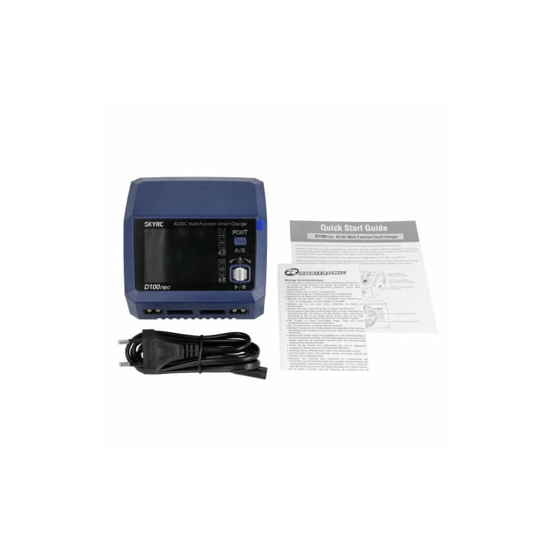 SkyRC D100neo Ładowarka do Akumulatorów 2 Porty 200W USB-C PD 20W AC DC