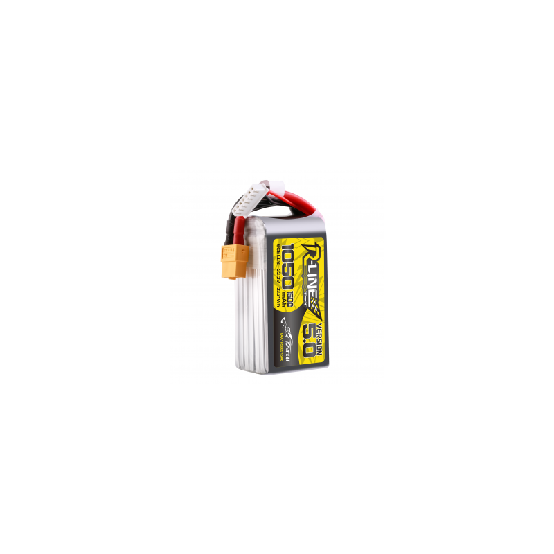 LiPo Battery Tattu R-Line 5.0 6S 22.2V 1050mAh 150C XT60