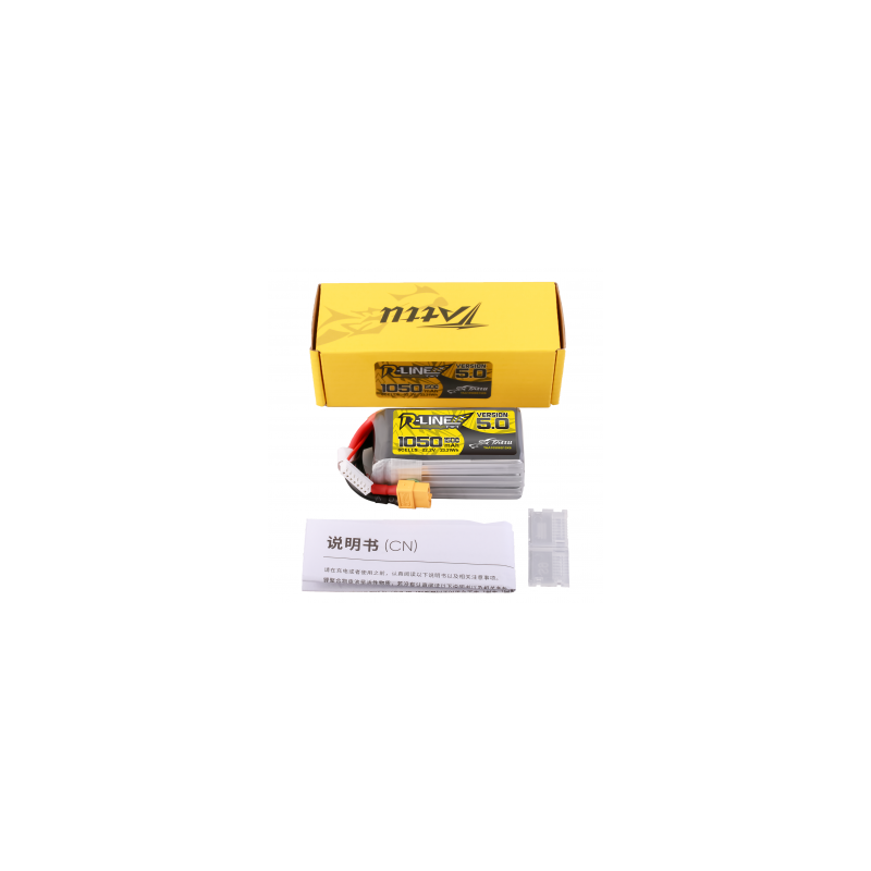 Akumulator LiPo Battery Tattu R-Line 5.0 6S 22.2V 1050mAh 150C XT60