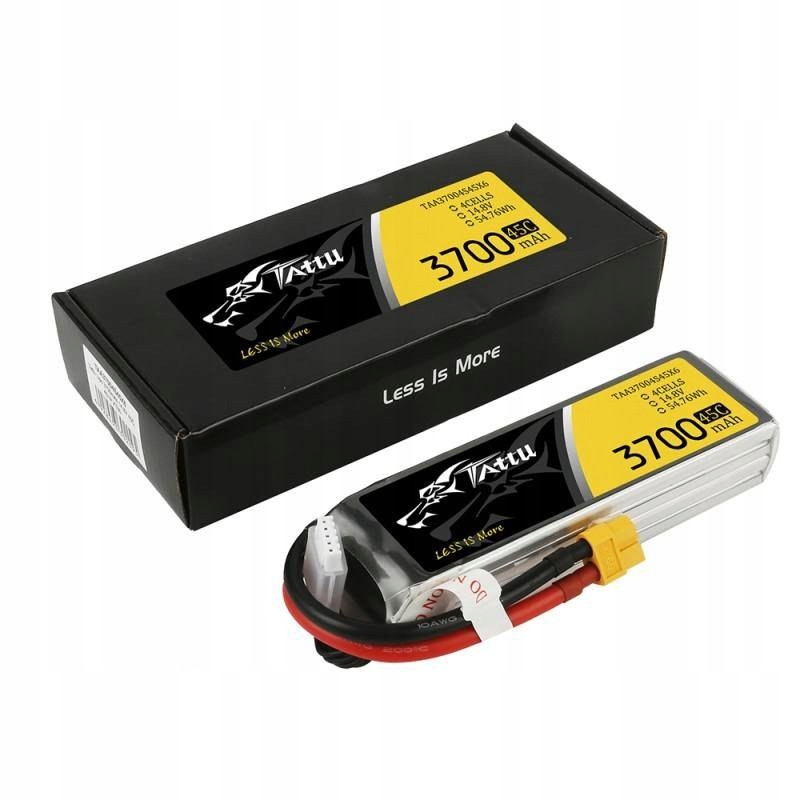 LiPo Battery Tattu 4S 14.8V 3700mAh 45C XT60