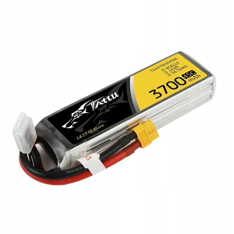 LiPo Battery Tattu 4S 14.8V 3700mAh 45C XT60