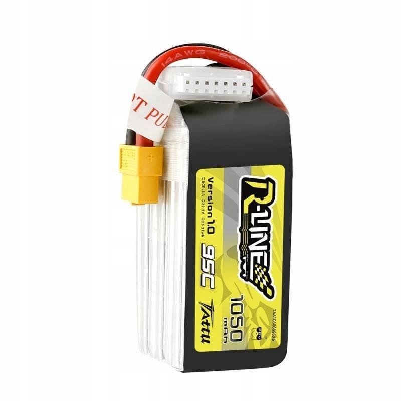 LiPo Battery Tattu R-Line 6S 22.2V 1050mAh 95C XT60