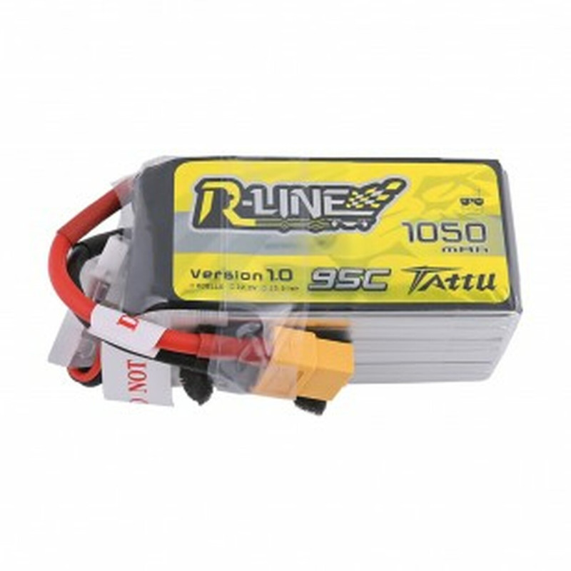LiPo Battery Tattu R-Line 6S 22.2V 1050mAh 95C XT60