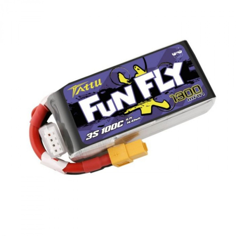 Akumulator Lipol Tattu FunFly 3S 11.1V 1300mAh 100C