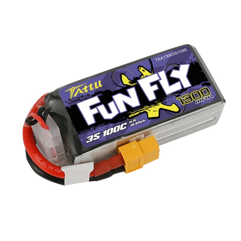 LiPo Battery Tattu FunFly 3S 11.1V 1300mAh 100C