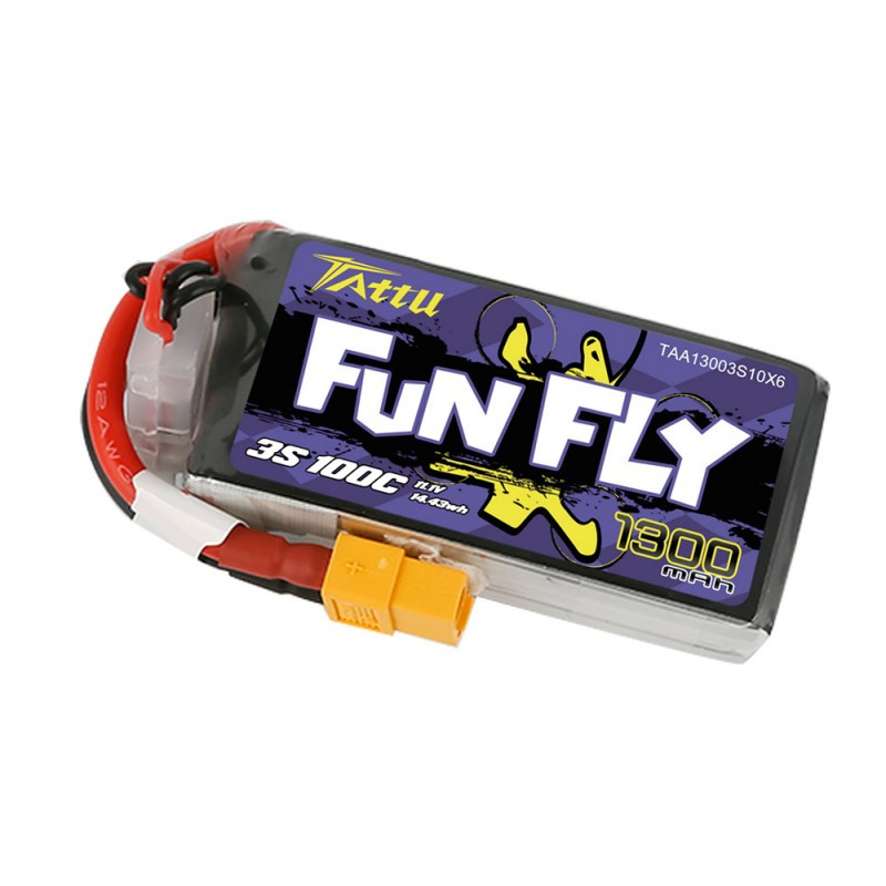 Akumulator Lipol Tattu FunFly 3S 11.1V 1300mAh 100C
