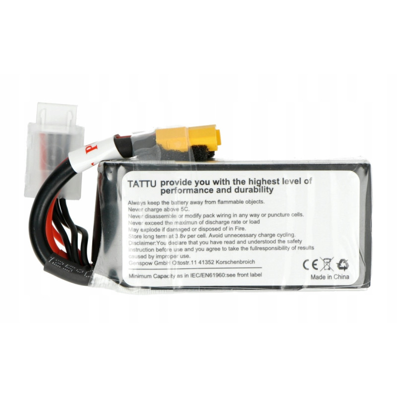 Akumulator Lipol Tattu FunFly 3S 11.1V 1300mAh 100C