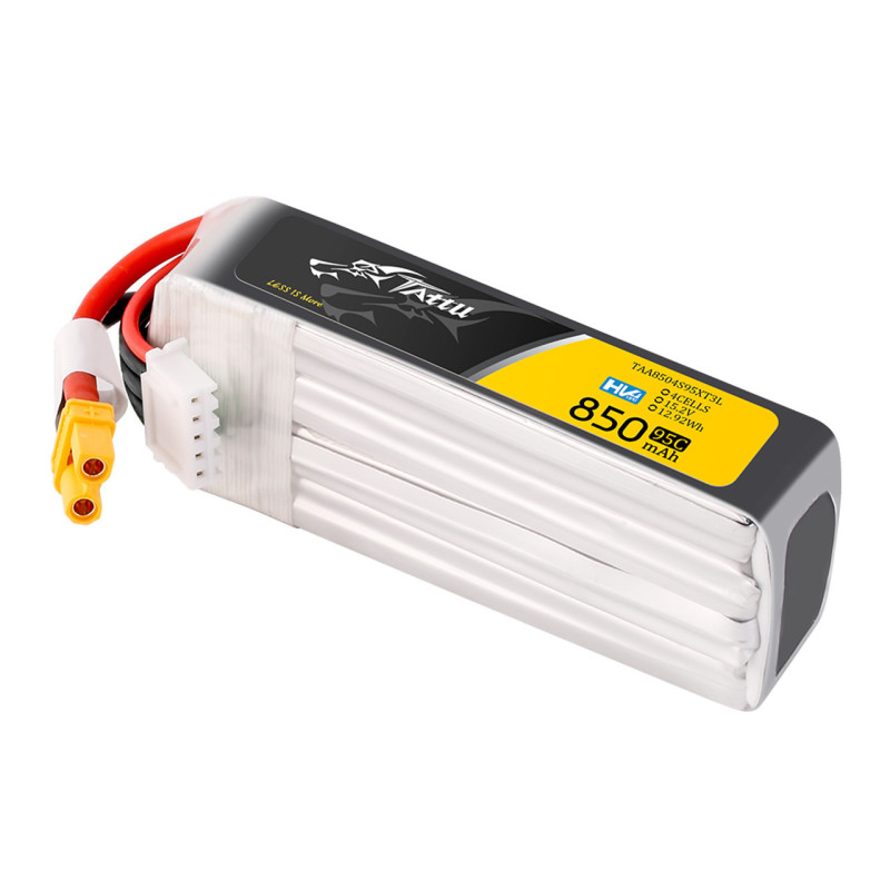 LiPo Battery HV Tattu 850mAh 2S 7.6V 95C XT30