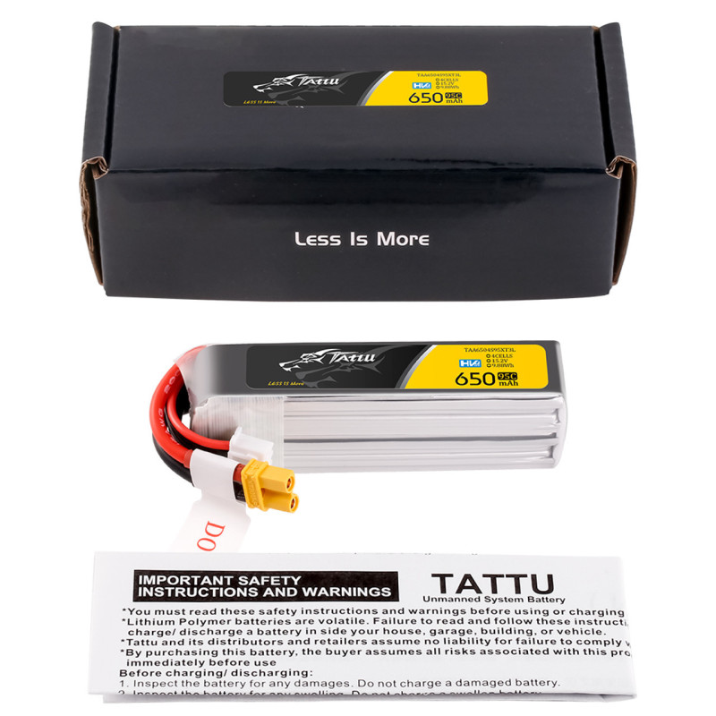 LiPo Battery Tattu HV 4S 15.2V 650mAh 95C XT30