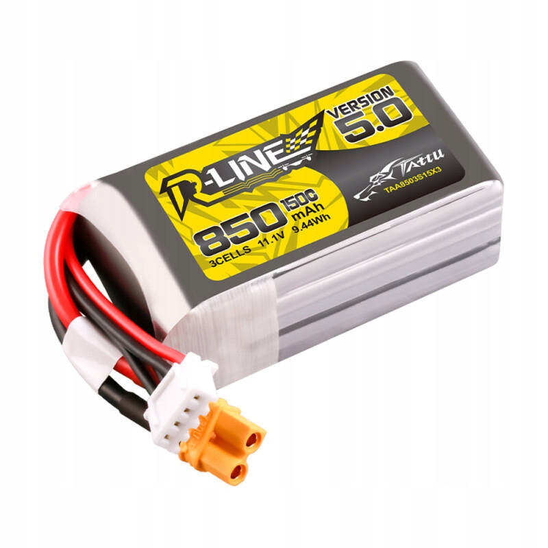 LiPo Battert Tattu R-Line 5.0 3S 11.1V 850mAh 150C XT30