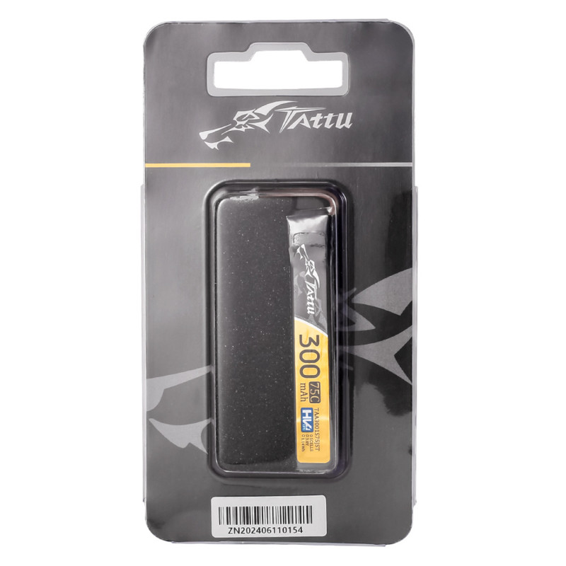 Akumulator Lipol Tattu HV 1S 3.8V 300mAh 75C JST-PHR