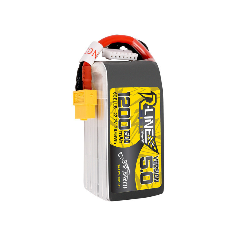 Akumulator Lipol Tattu R-Line 5.0 6S 22.2V 1200mAh 150C XT60