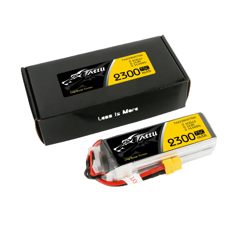 LiPo Battery Tattu 4S 14.8V 2300mAh 75C XT60