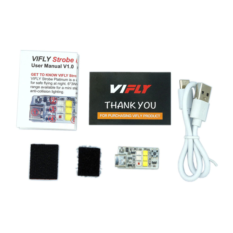 Oświetlenie LED VIFLY Strobe Platinum - 6 Led 1000 lumenów