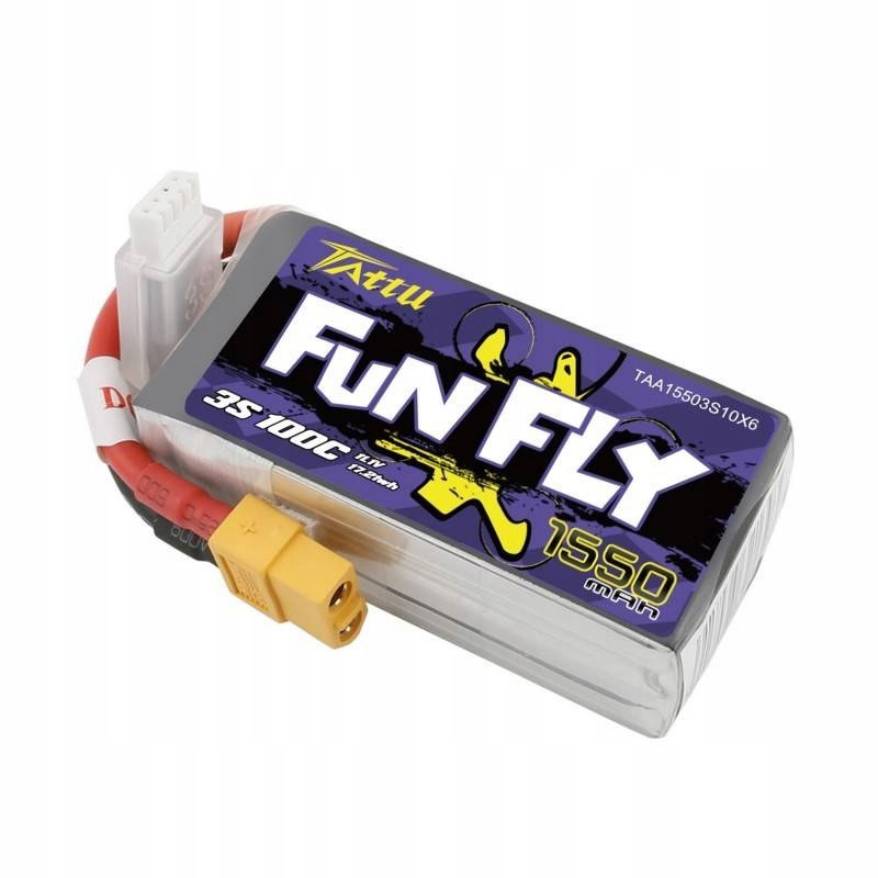 LiPo Battery Tattu FunFly 3S 11.1V 1550mAh 100C