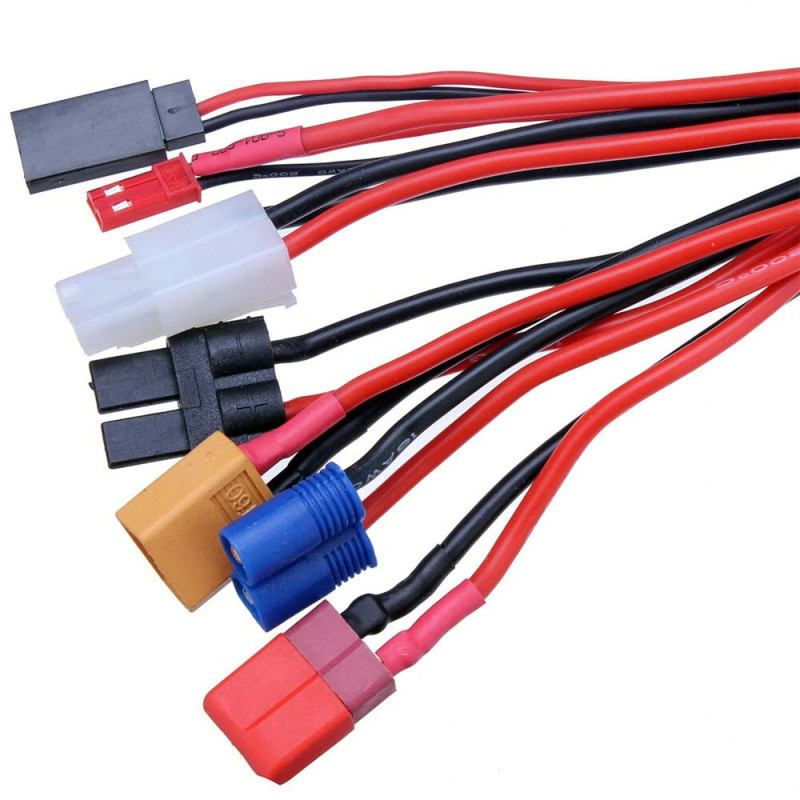 copy of XT60 Plug to XT60 EC3 XT30 TRX JST FUTABA TAMIYA  T Plug Charger Adapter Cable