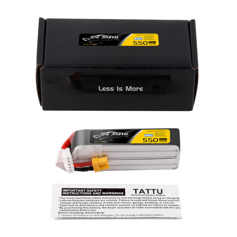 Akumulator Lipol Tattu HV 4S 15.2V 550mAh 95C XT30